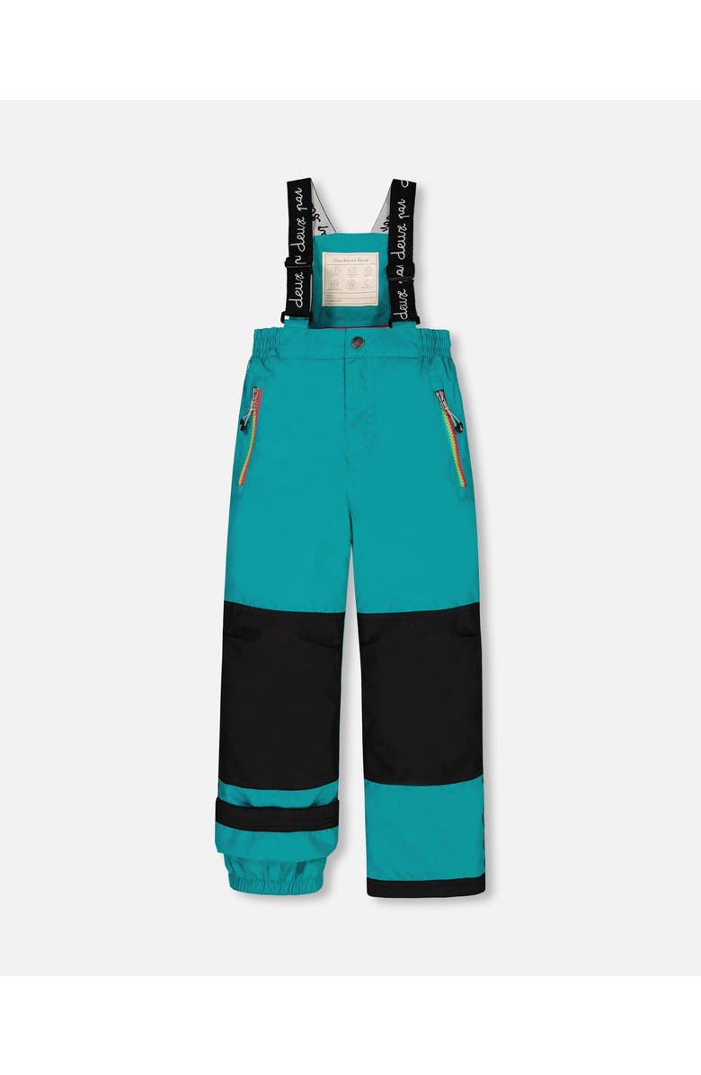 Deux par Deux Girl's Two Piece Snowsuit Printed Bubbles And Turquoise, Alternate, color, Viridian Green