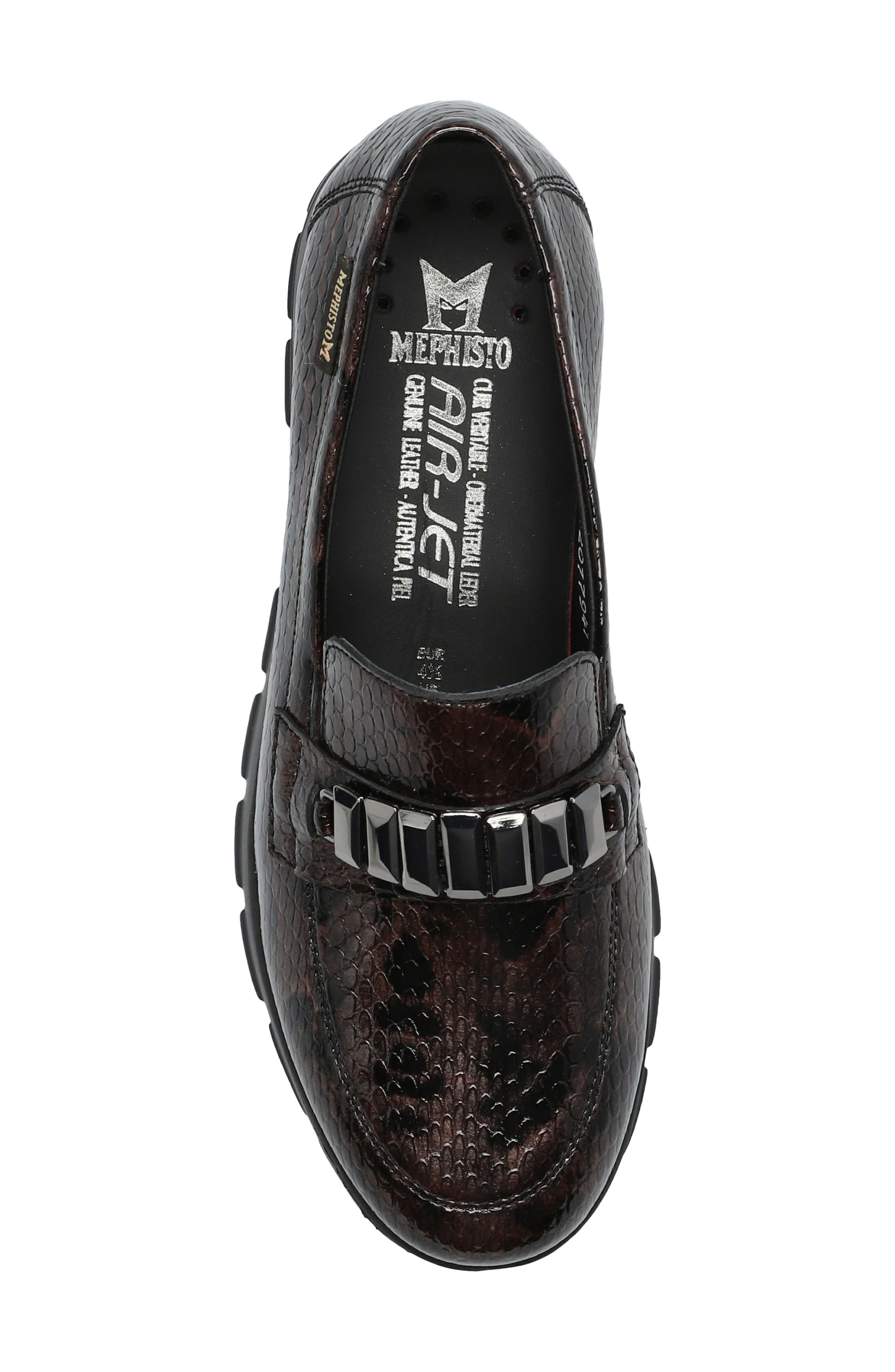 Carlyne Leather Loafer, Alternate, color, BRONZE B3317