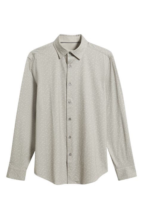Jimmy OoohCotton® Geo Print Button-Up Shirt