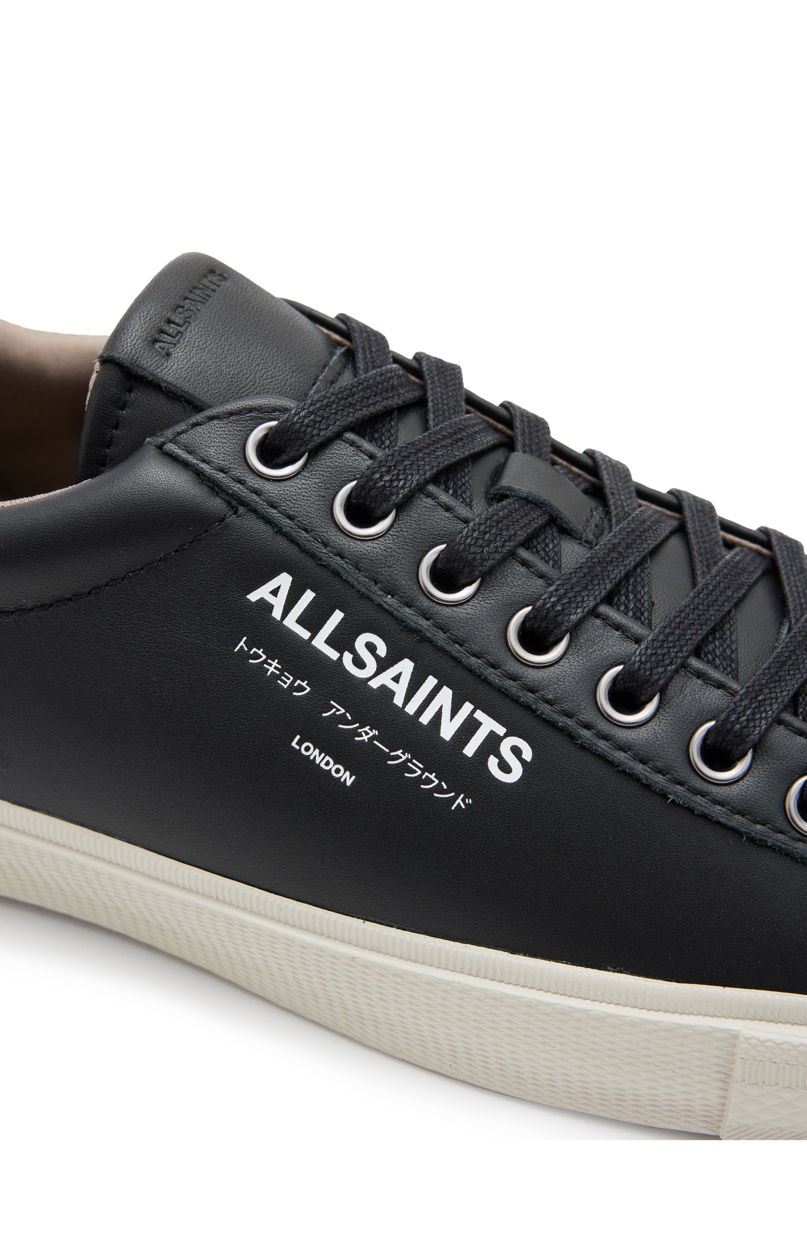AllSaints Underground Low Top Sneaker, Alternate, color, Black