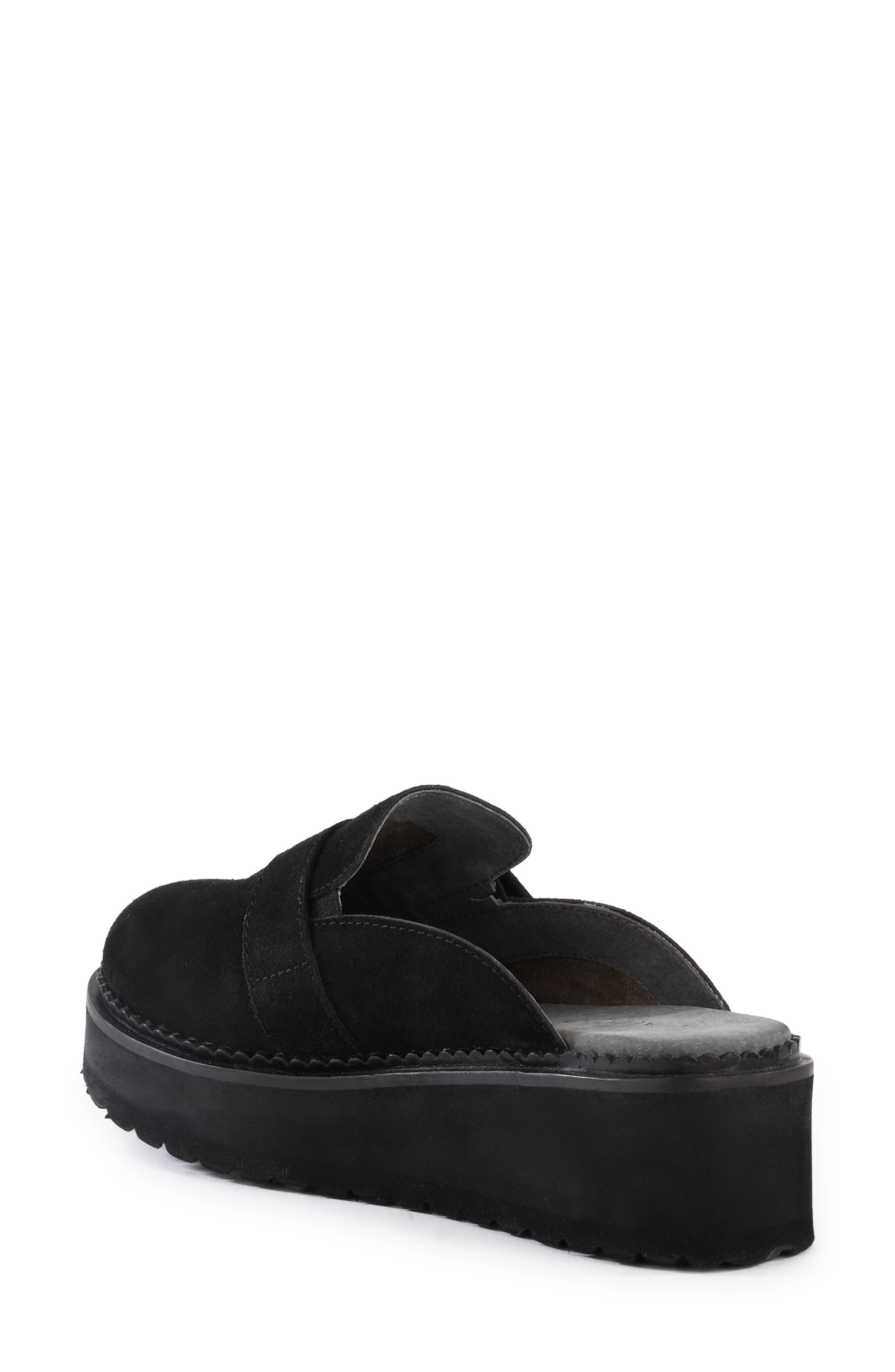 Seychelles Come Together Platform Wedge Loafer Mule, Alternate, color, Black