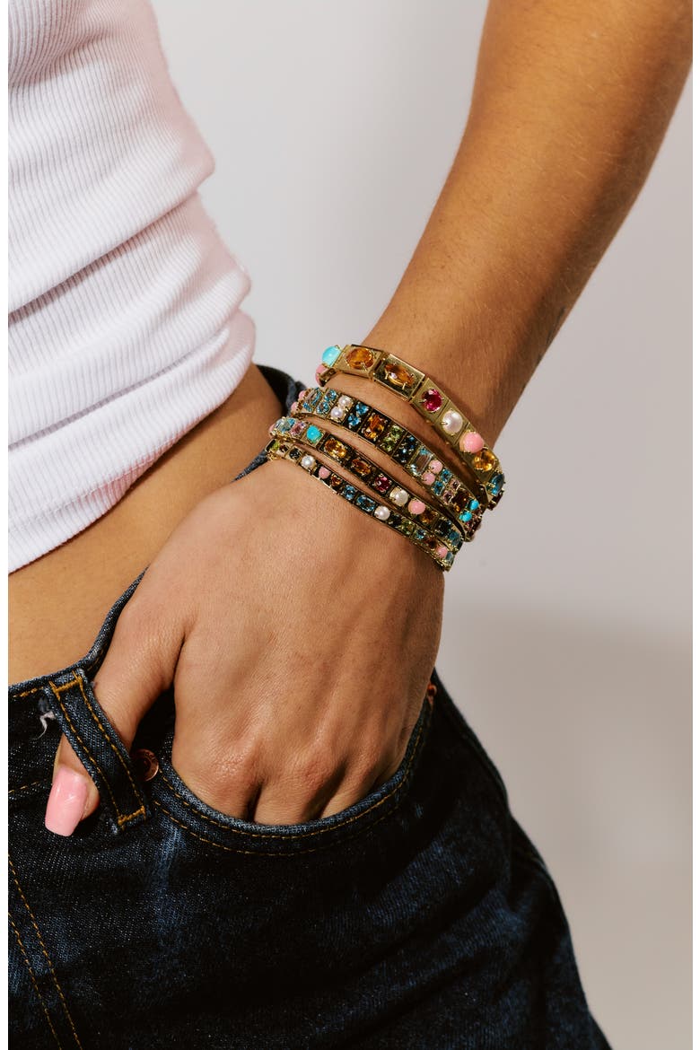 Leggo Mini Multistone Bracelet, Alternate, color, MULTI