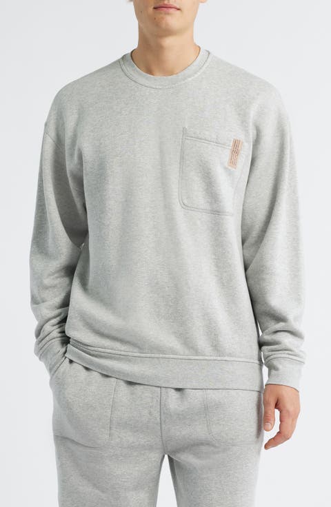 Reversible Cotton Blend Lounge Sweatshirt