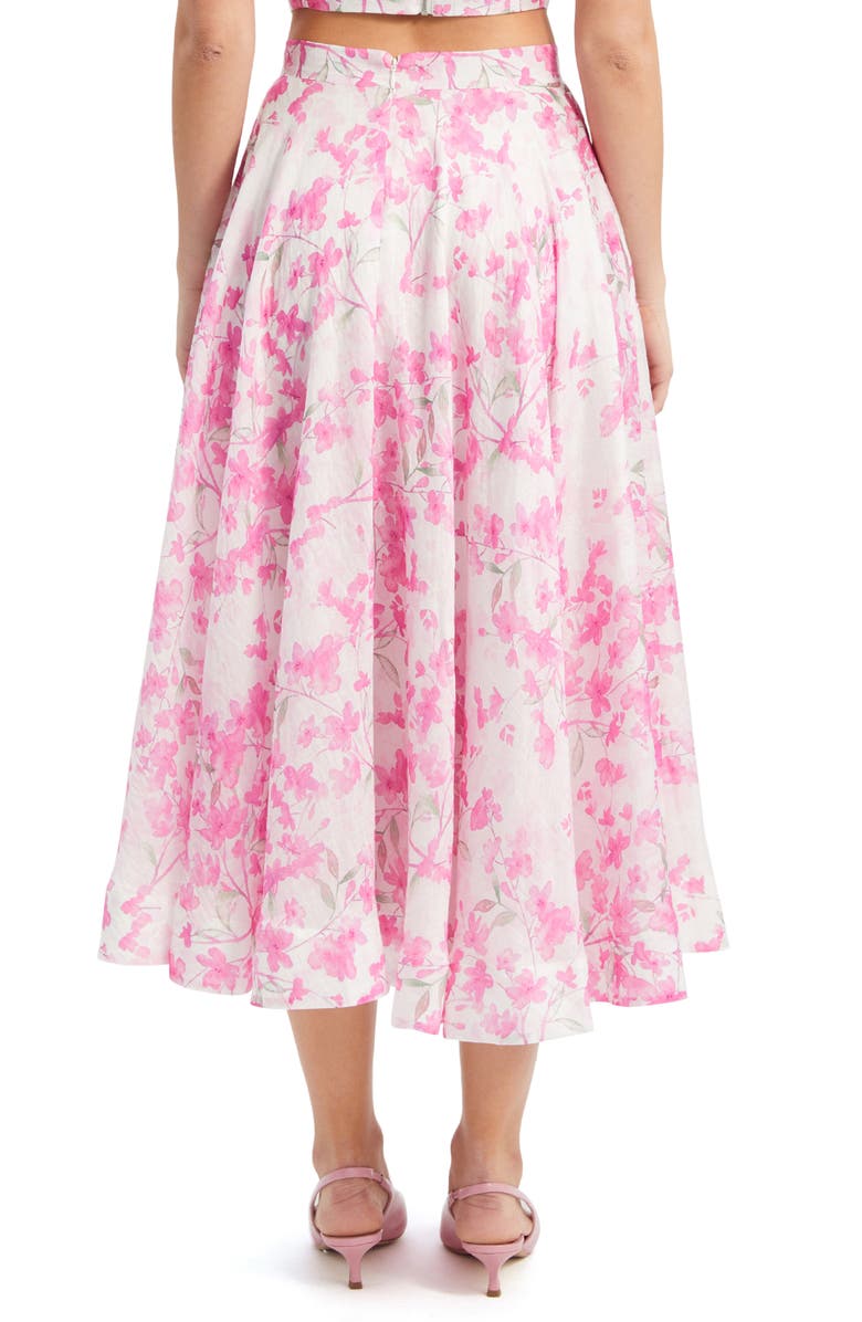 Bardot Mirabelle Floral Print Midi Skirt, Alternate, color,