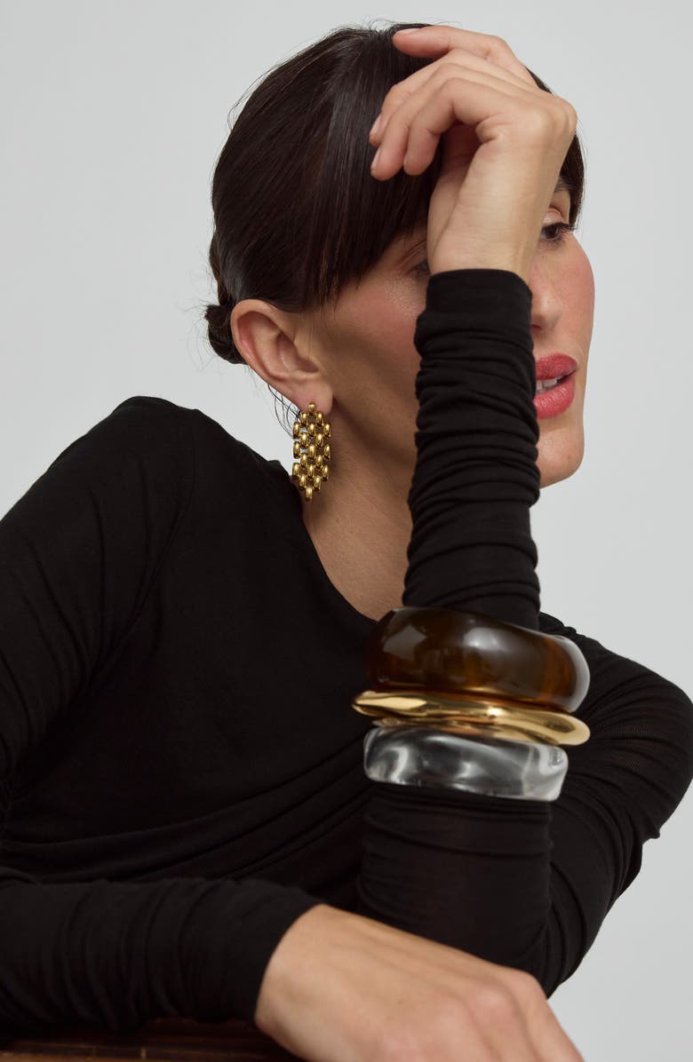 st. Moran Brown Lucite<sup>®</sup> Bangle, Alternate, color, Brown