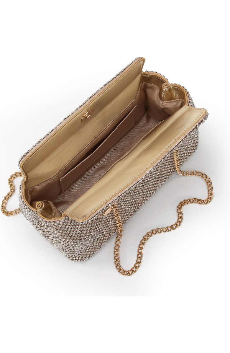 Jewel Badgley Mischka Juniper Crystal Vintage Inspired Clutch, Alternate, color, Gold