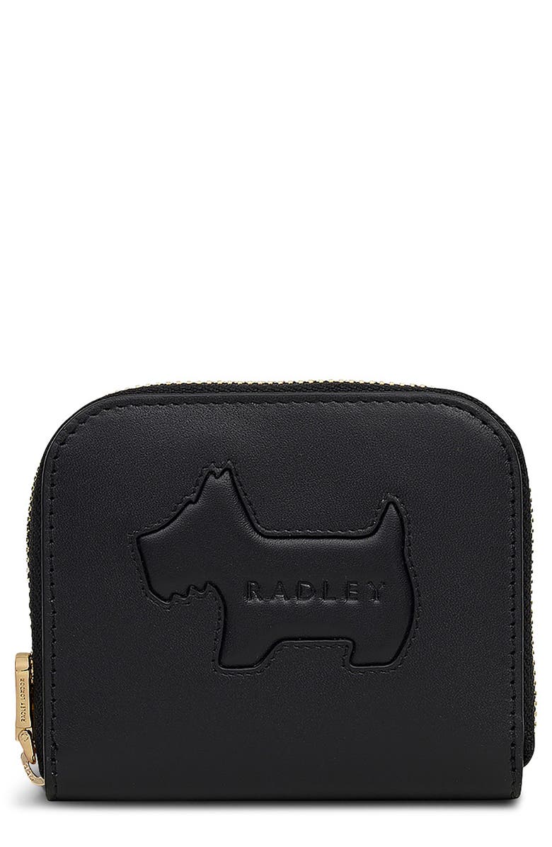 Radley Hadley Lane Leather Wallet, Main, color, Black