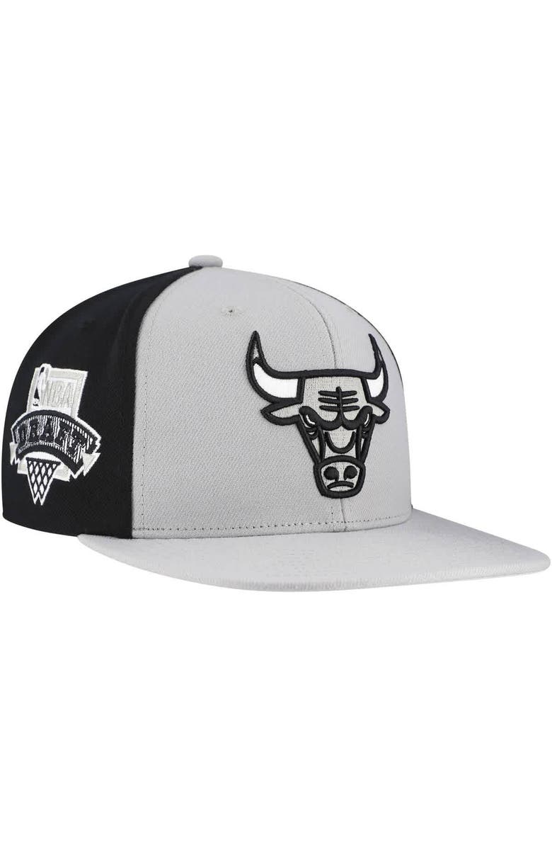 Mitchell & Ness Men's Mitchell & Ness Gray Chicago Bulls Core Snapback Hat, Main, color, Gray