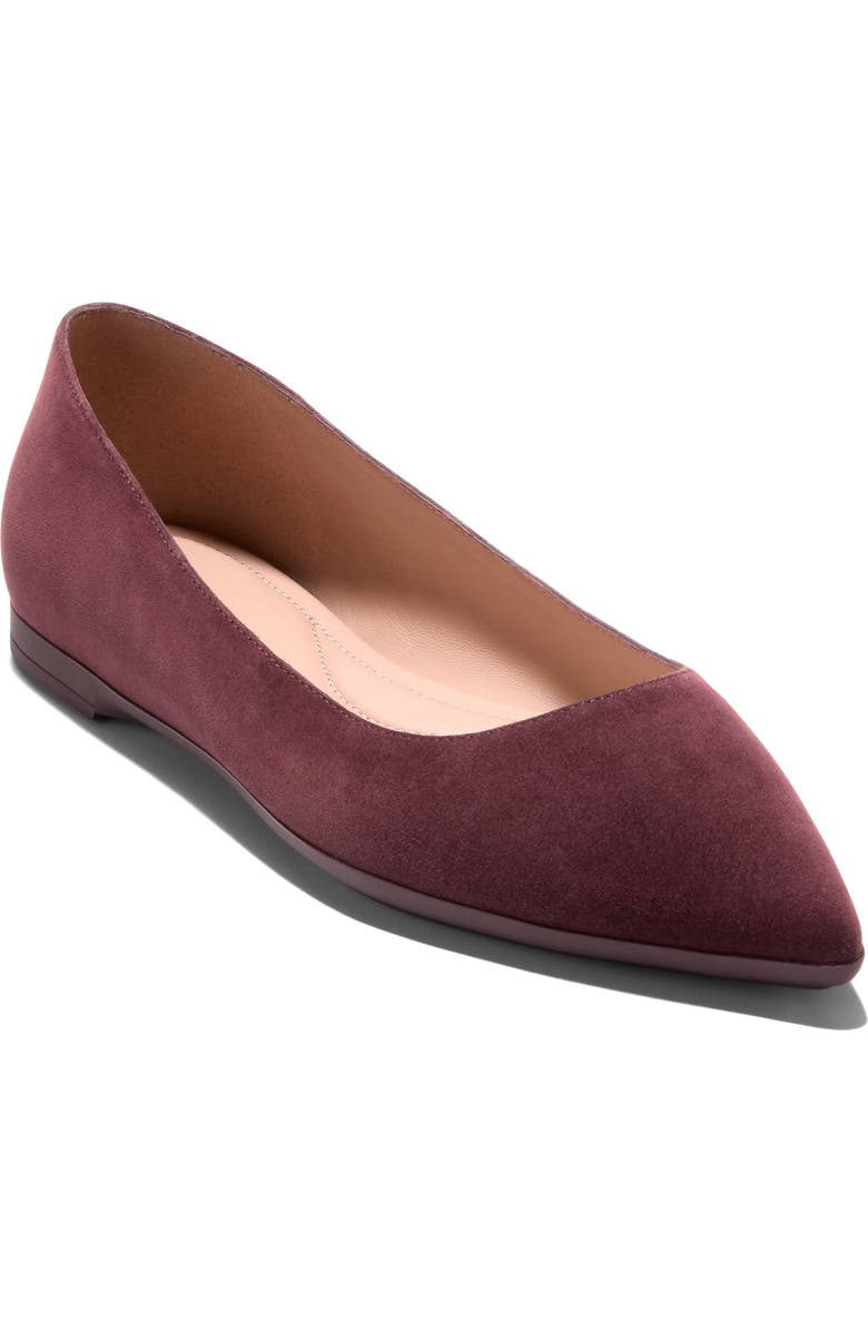 Cole Haan Grand Ambition 2.0 Ballet Flat, Main, color, Black Garnet Suede