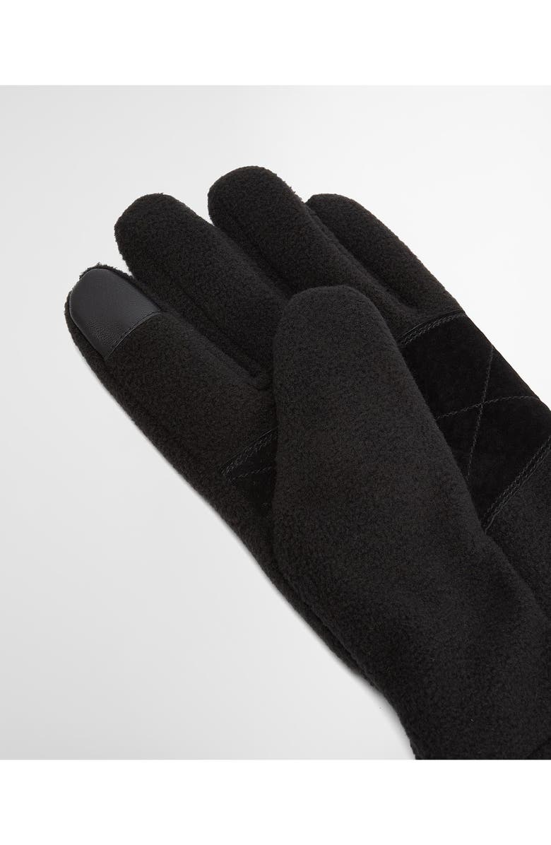 Barbour Coalford Fleece Gloves, Alternate, color, Black