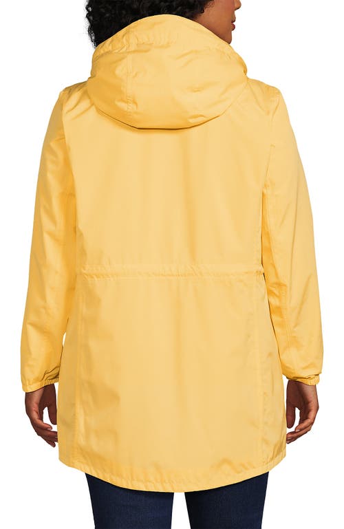 Lands' End Squall Packable Waterproof Raincoat In Simply Yellow