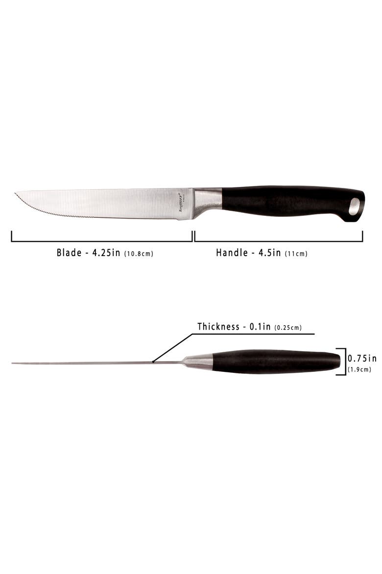 7-Piece Stainless Steel Steak Knife Set, Alternate, color, SILVER