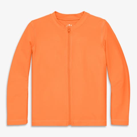 Kids Long Sleeve Full-Zip Rash Guard (Toddler, Little Kid, Big Kid)
