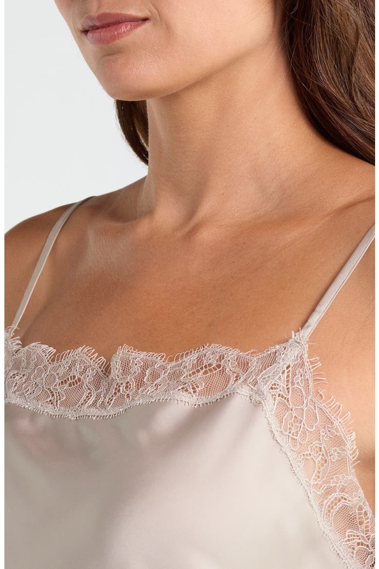 Nordstrom Scalloped Lace Trim Square Neck Satin Camisole (Women