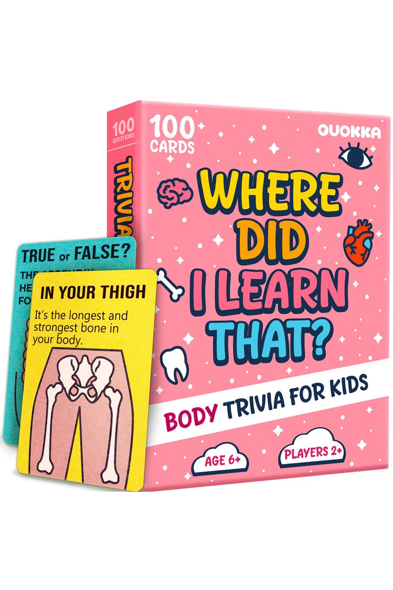 Kids Trivia Card Games - World, Space, History & Human Body, Main, color, Body
