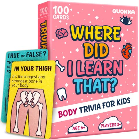 Kids Trivia Card Games - World, Space, History & Human Body
