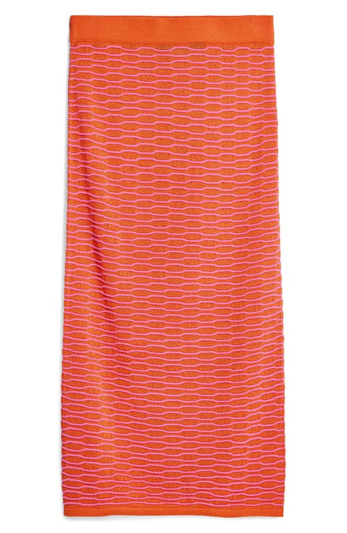 Desigual Knit Cover-up Midi Skirt In Brown