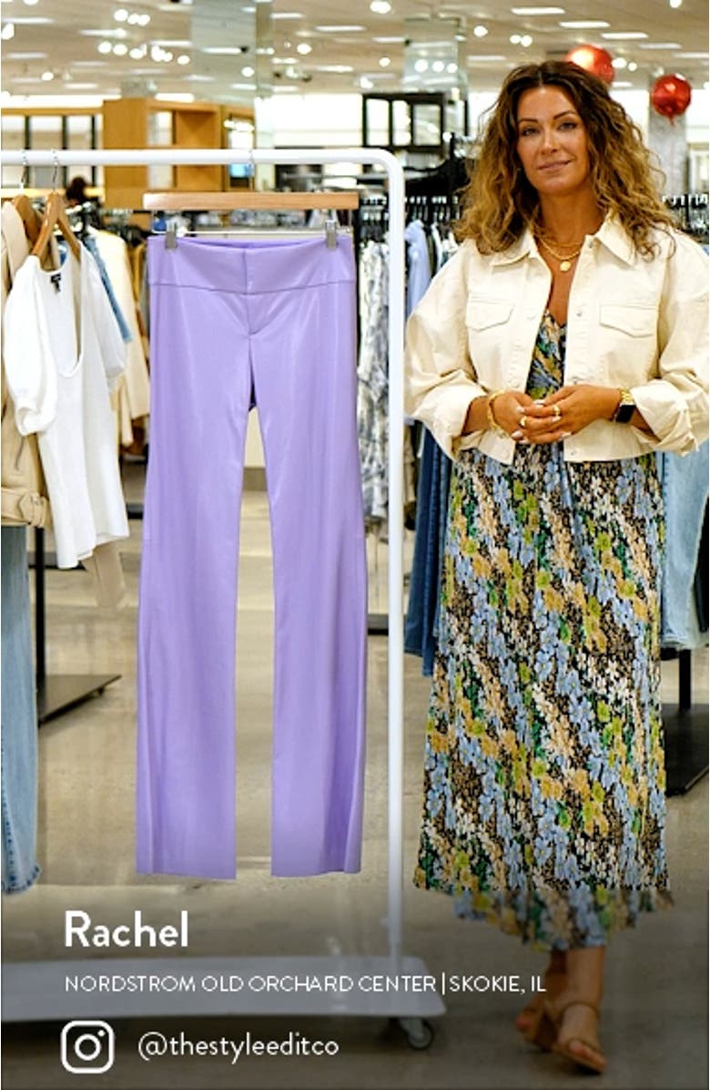 Olivia Faux Leather Bootcut Pants, sales video thumbnail