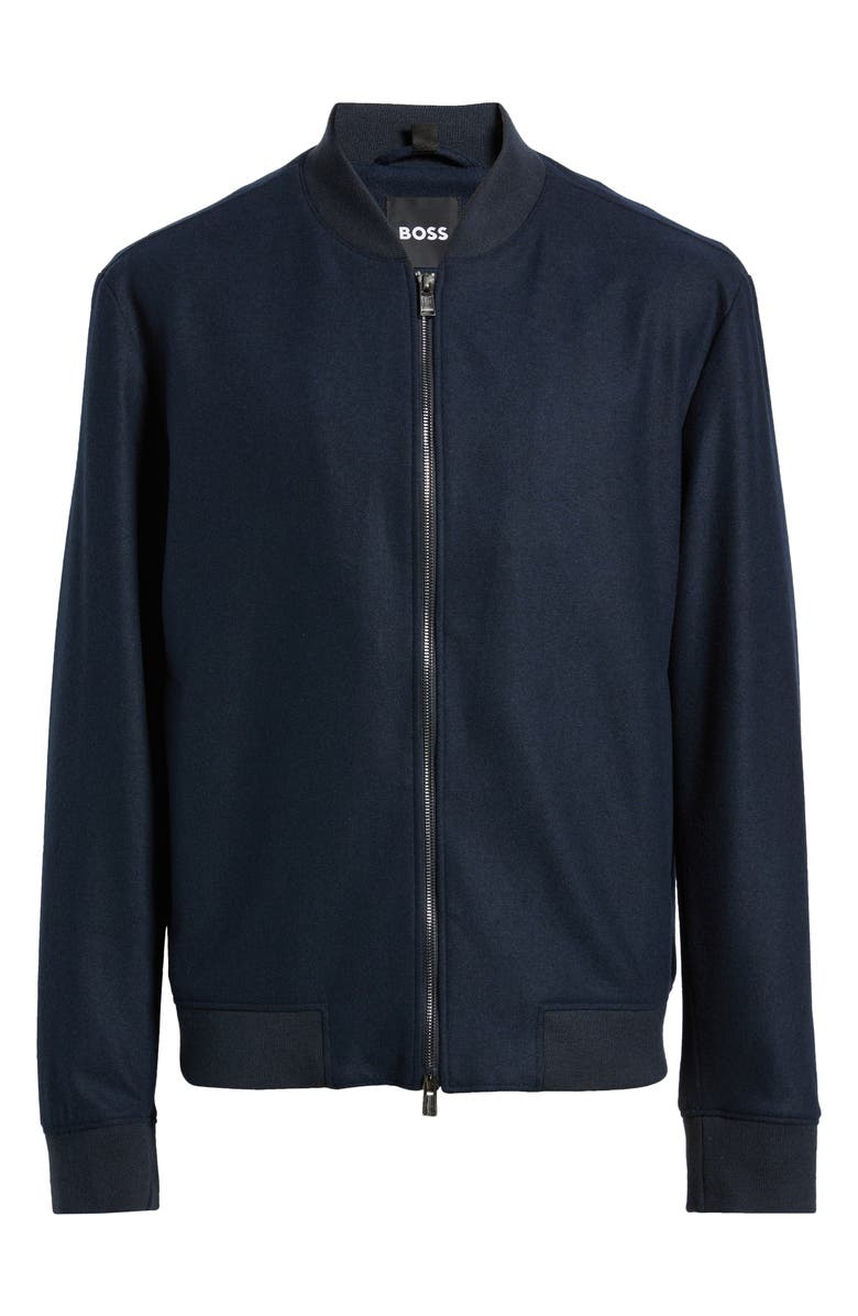 BOSS Hanry Bomber Jacket, Main, color, Dark Blue
