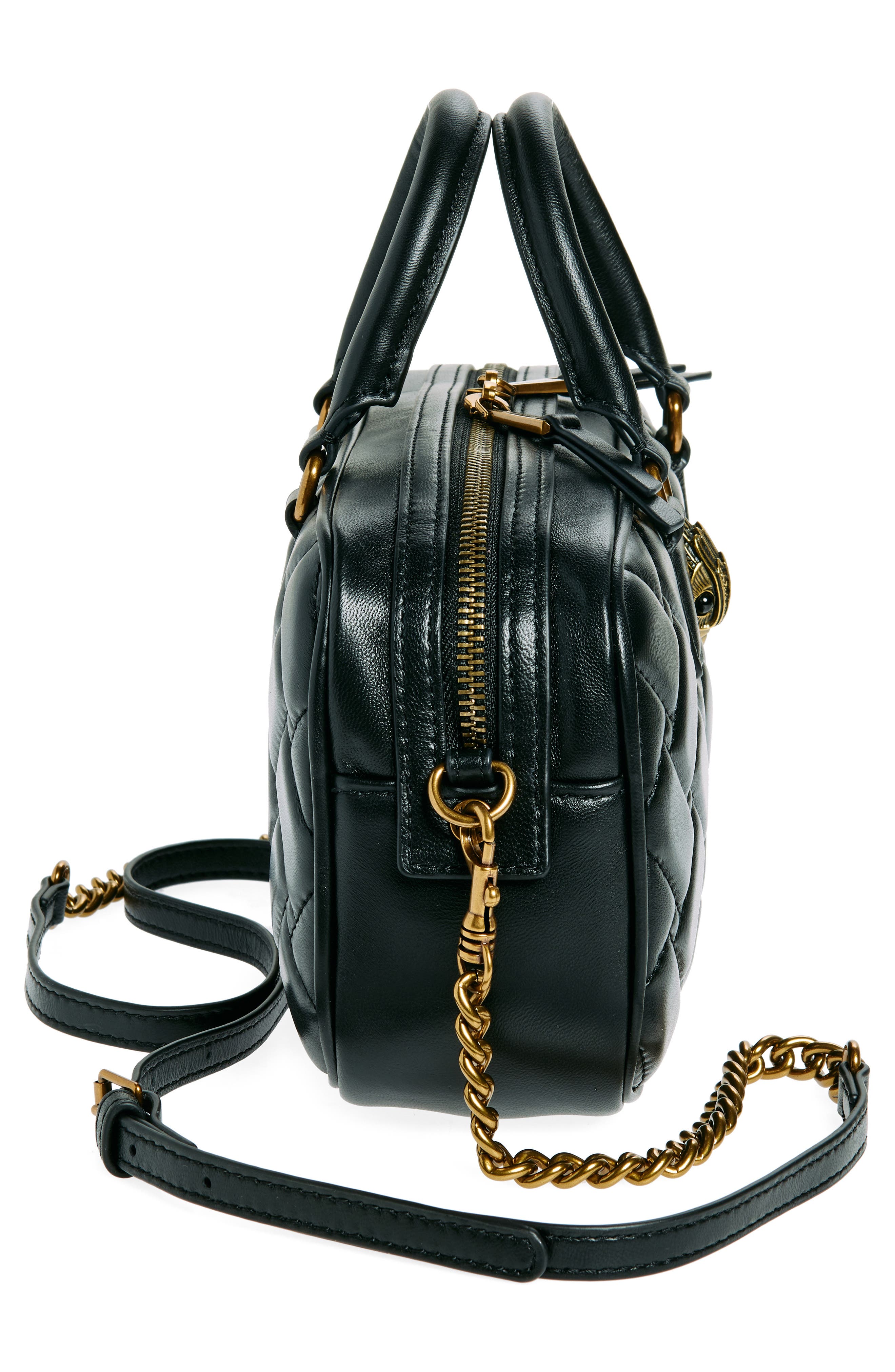 Kurt Geiger London Small Kensington Quilted Leather Duffle Bag, Alternate, color, 