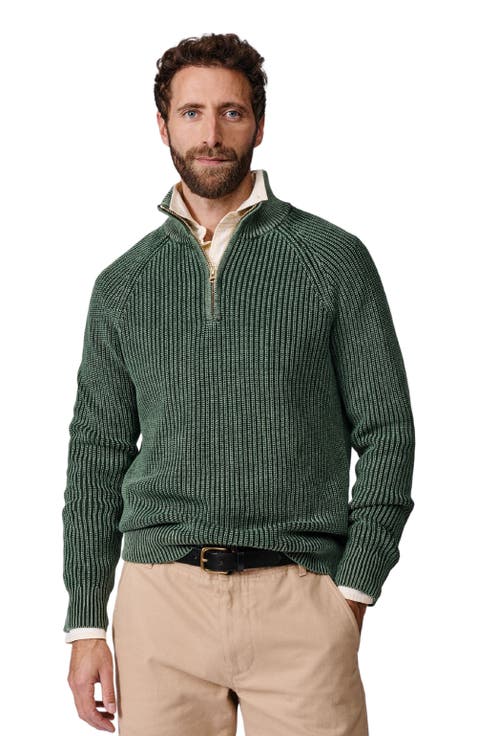 Martin Zip Neck Long Sleeve Jumper