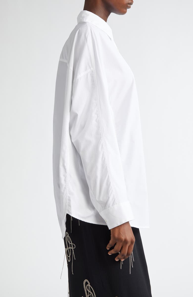 Dries Van Noten Casio Cotton Poplin Button-Up Shirt, Alternate, color, 