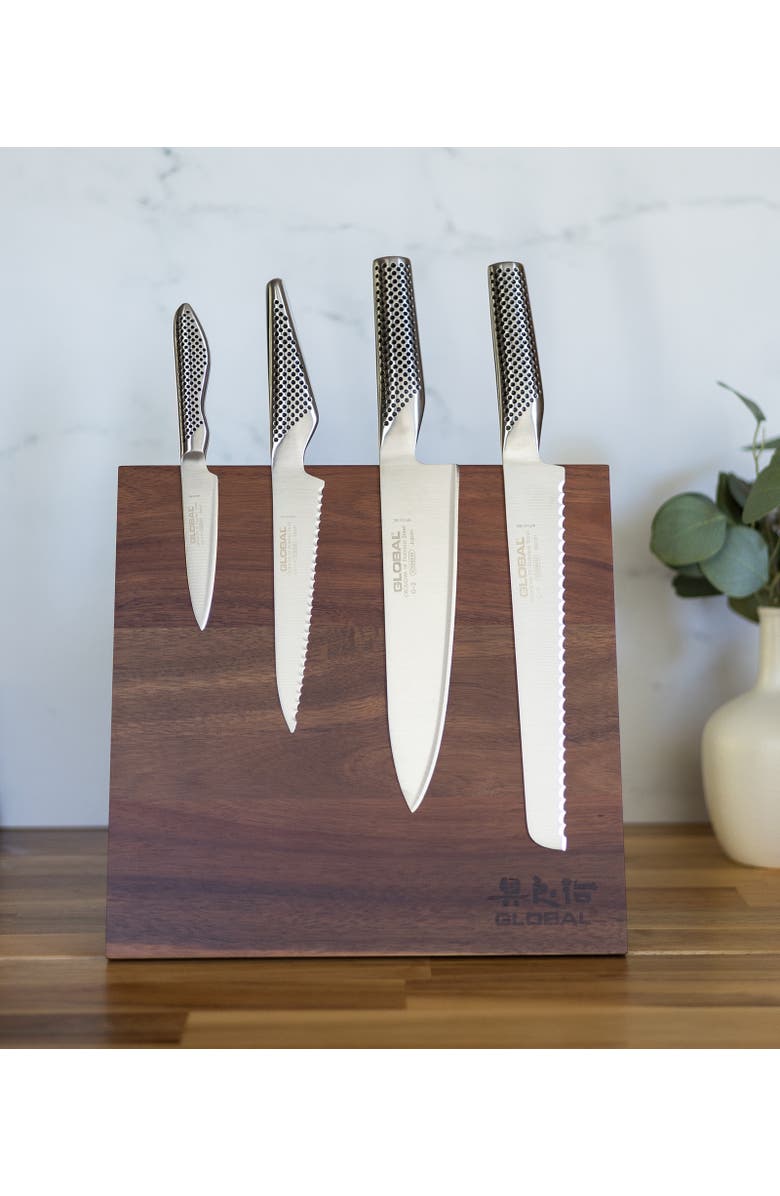 GLOBAL Magnetic Easel Knife Block, Alternate, color, Acacia