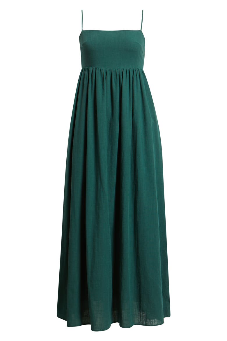 Odessa Cotton Maxi Sundress, Alternate, color, FOREST GREEN
