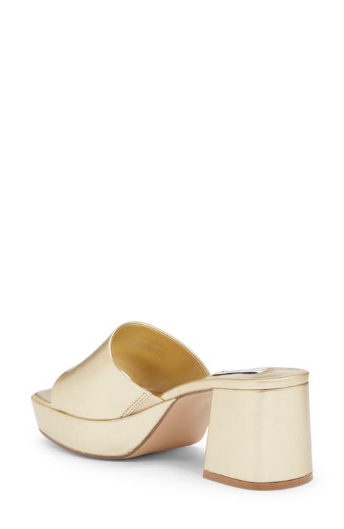 Steve Madden Troyye Platform Sandal In Gold