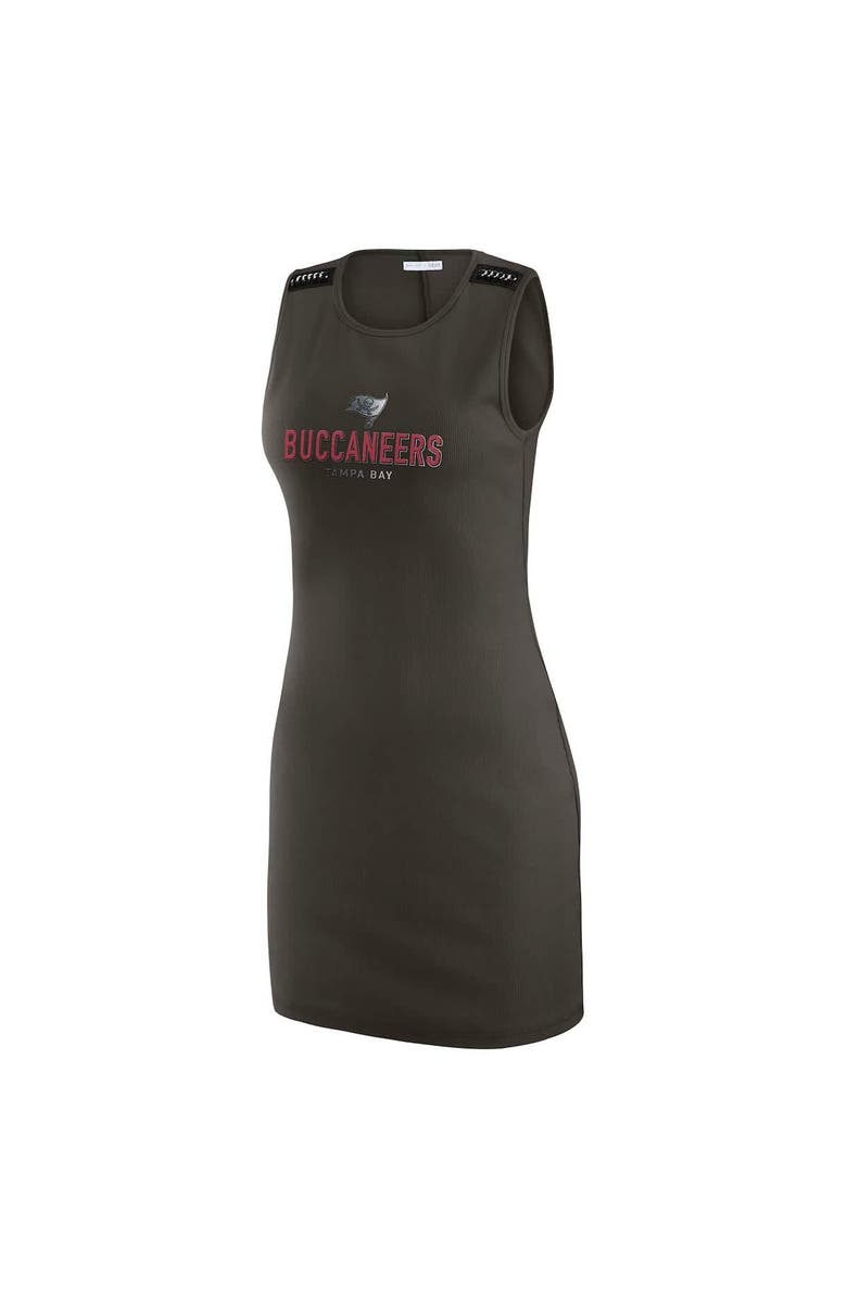WEAR by Erin Andrews Women's WEAR by Erin Andrews x Gracie Hunt Pewter Tampa Bay Buccaneers Ribbed Tank Dress, Alternate, color, Pewter