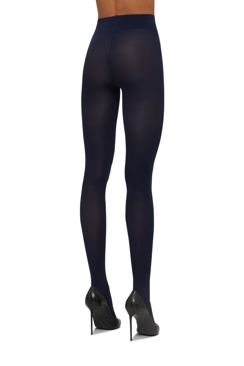 Velvet Deluxe Opaque Tights, Alternate, color, NAVY