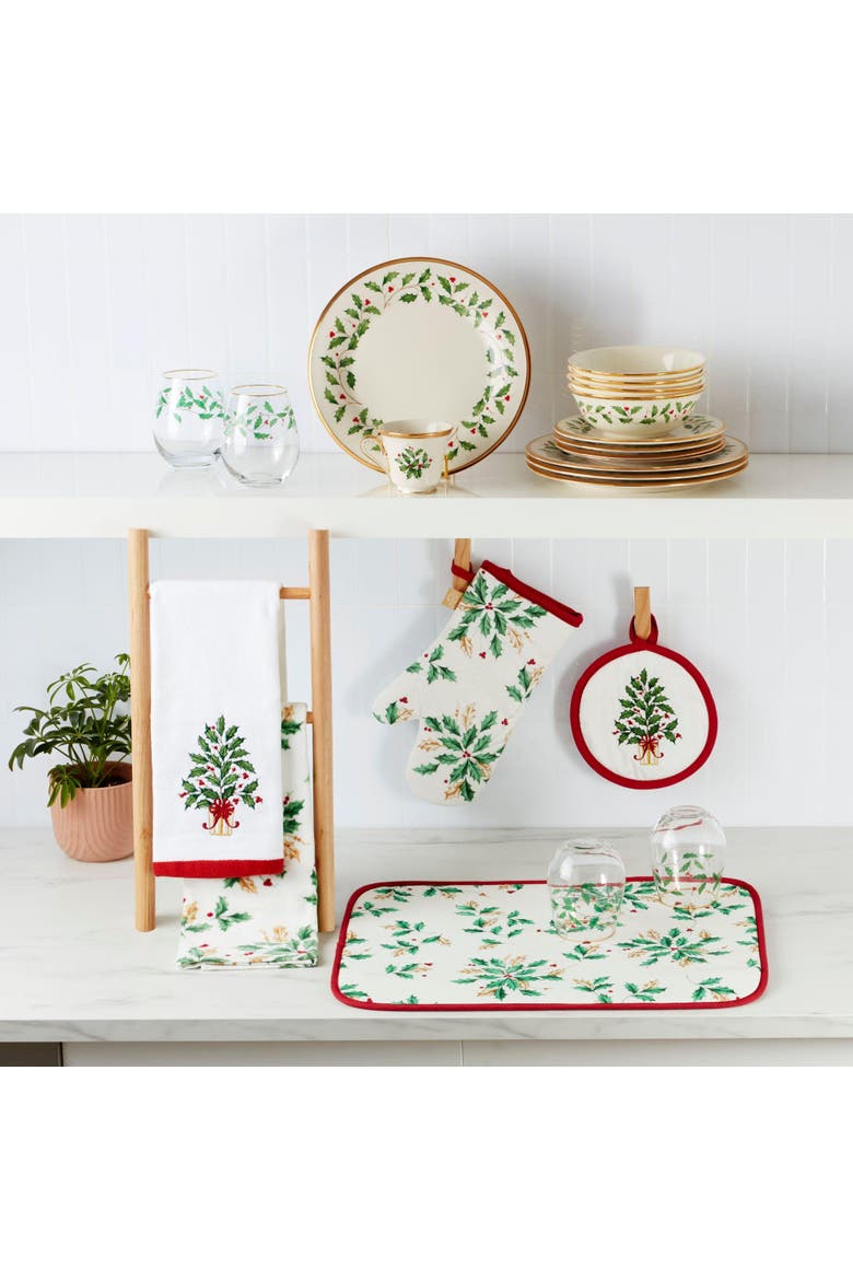 Holiday 5‑piece Kitchen Gift Set, Multicolor - 8"w X 12.5"l, Main, color, Multicolor