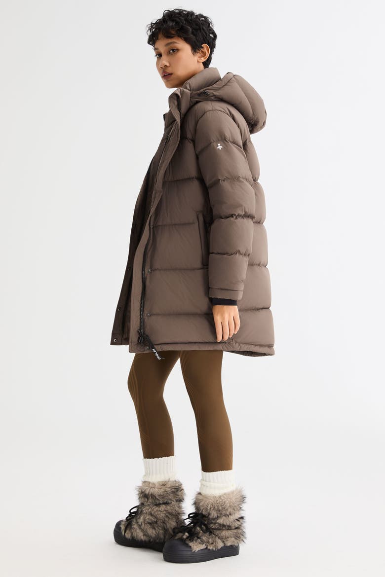 Puff-O® Hip-Length Down Puffer Jacket, Alternate, color, Coffee
