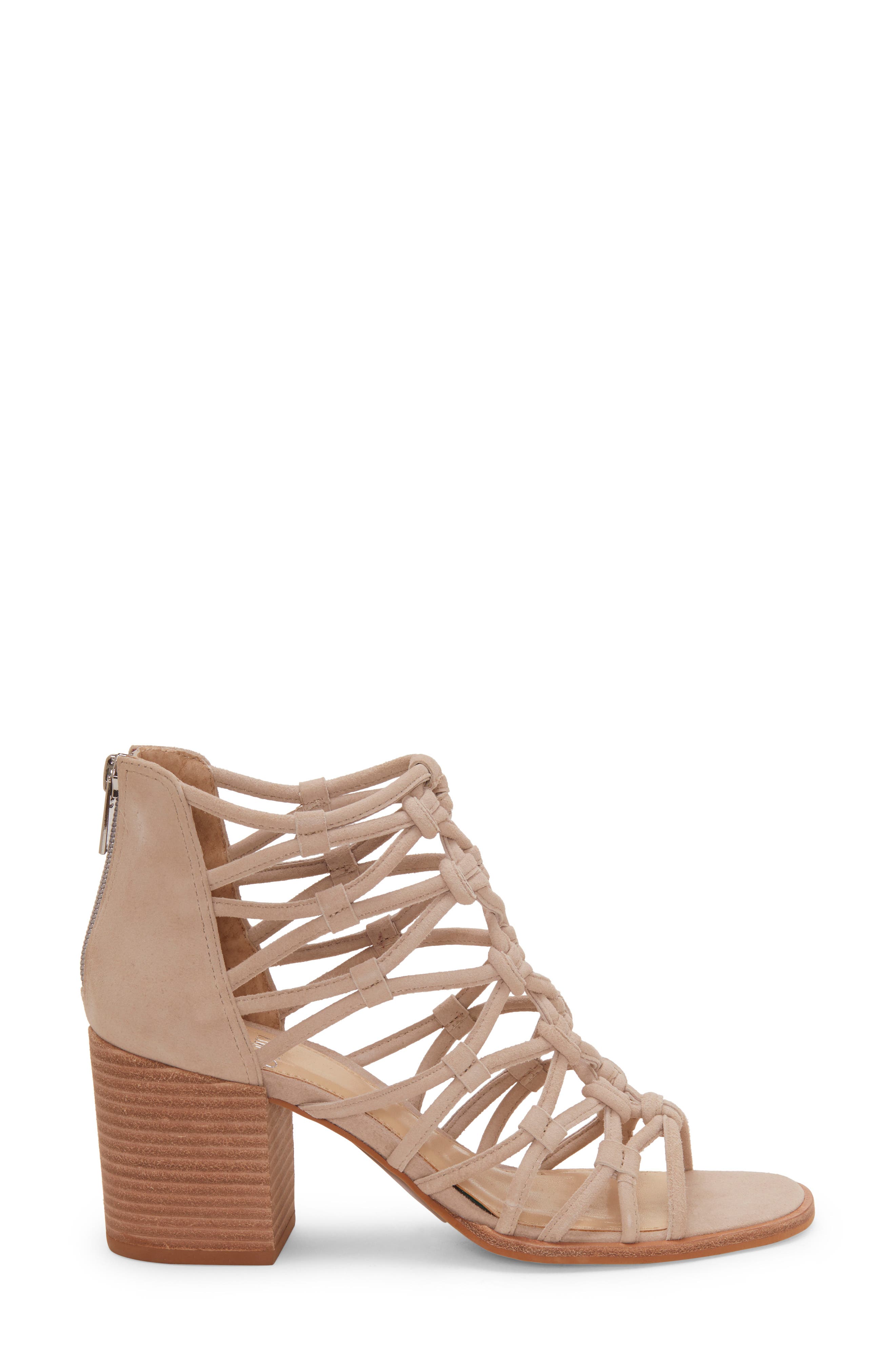 Karika Cage Sandal, Alternate, color, TIPSY TAUPE SUEDE