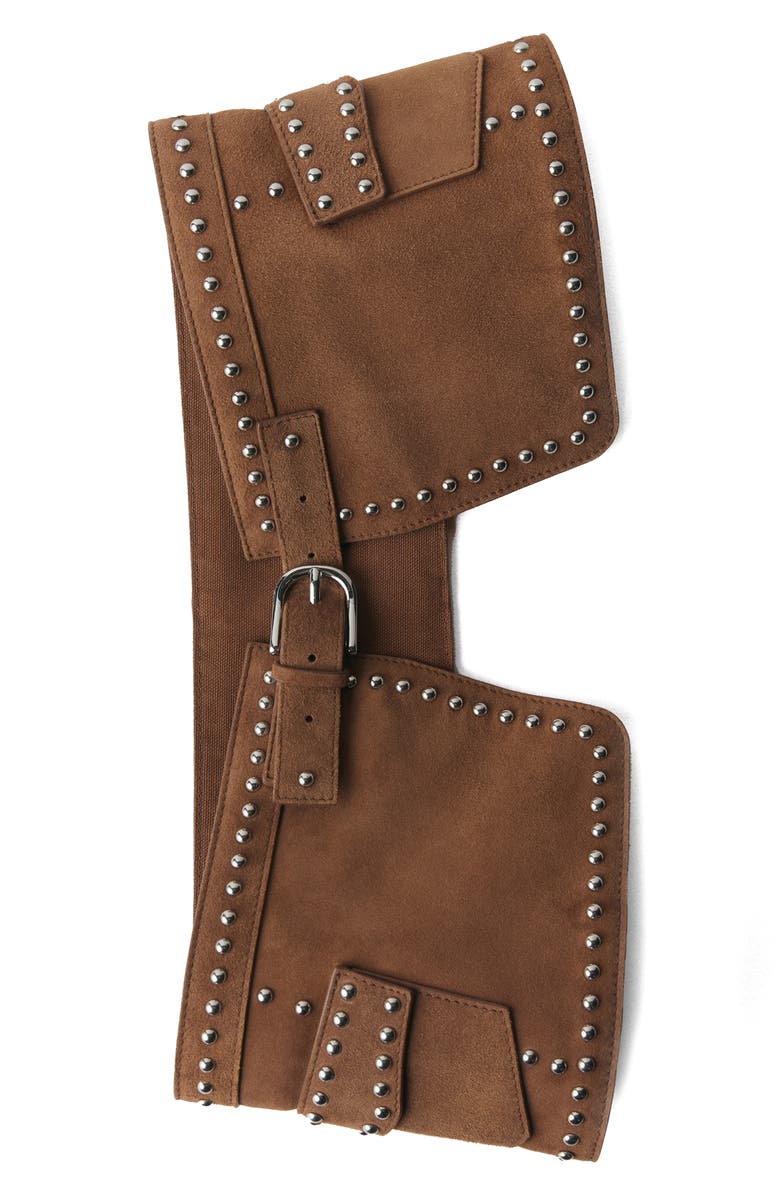 MANGO Leather Belt, Alternate, color, 