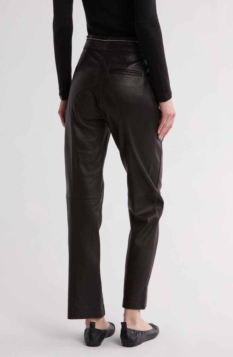 rag & bone Sedona Leather Moto Pants, Alternate, color,