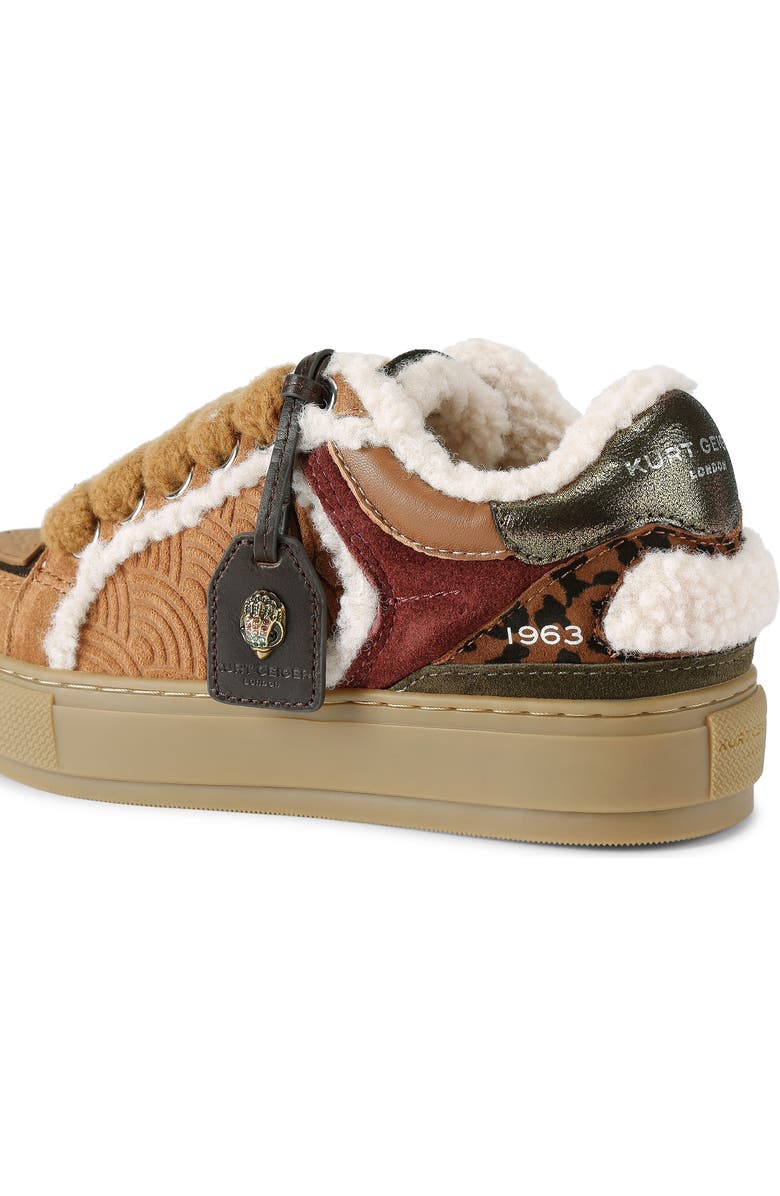 Kurt Geiger London Southbank Tag Platform Sneaker, Alternate, color, Open Brown