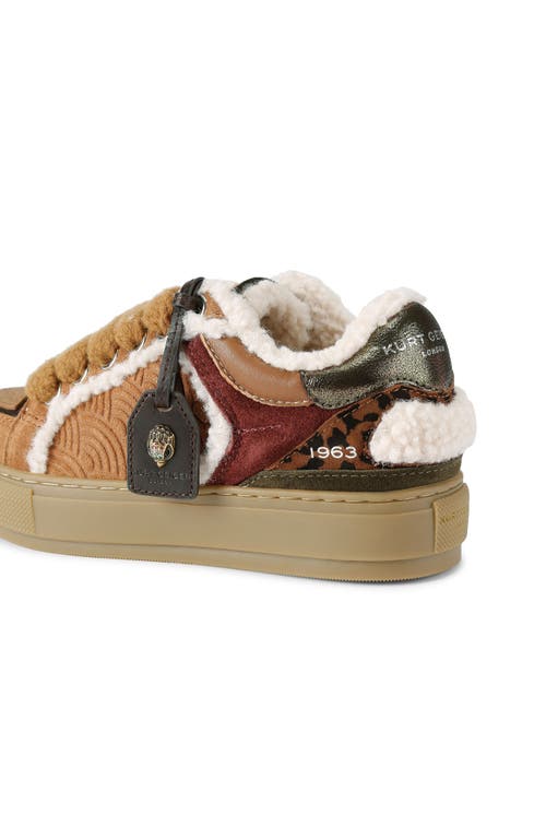 Kurt Geiger London Southbank Tag Platform Sneaker In Brown