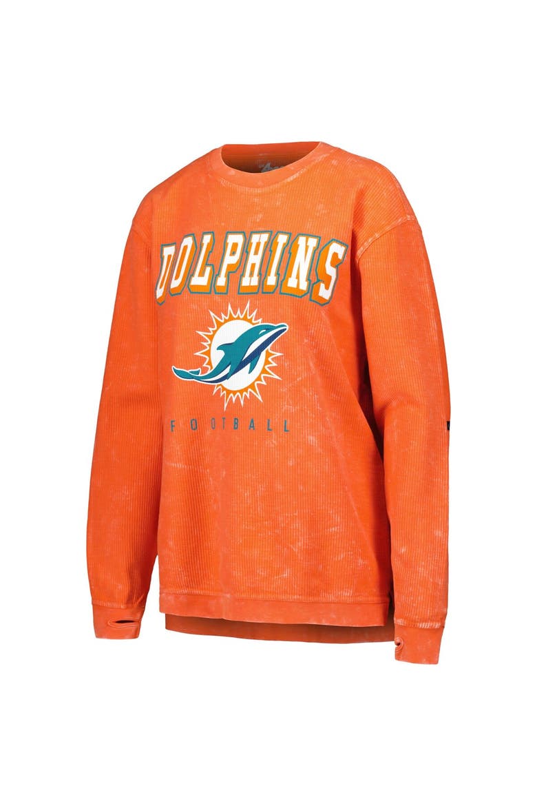 Women's G-III 4Her by Carl Banks Orange Miami Dolphins Comfy Cord Pullover Sweatshirt, Alternate, color, Orange