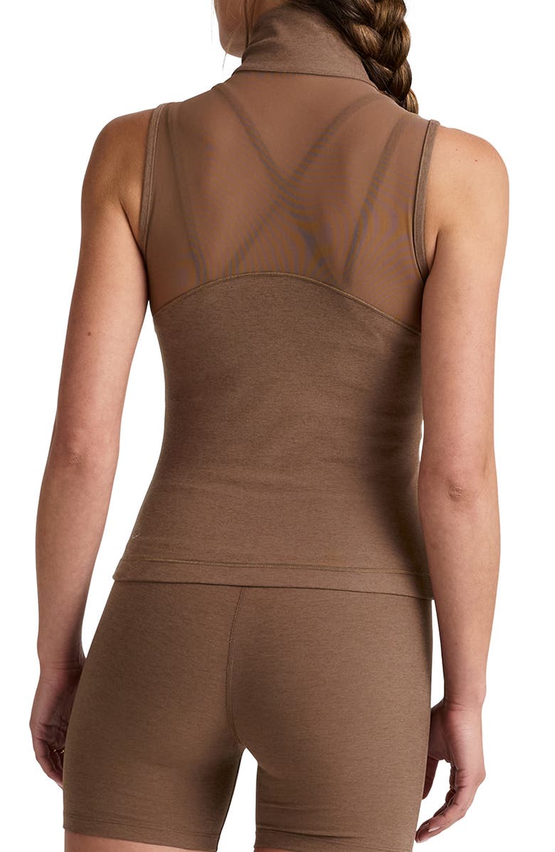 Beyond Yoga Venice Zip Vest, Alternate, color, True Chocolate Heather