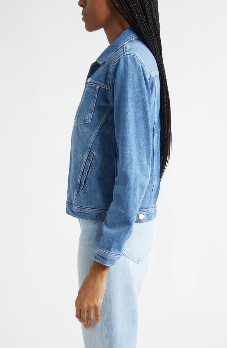 L'AGENCE Celine Denim Jacket, Alternate, color, Getty