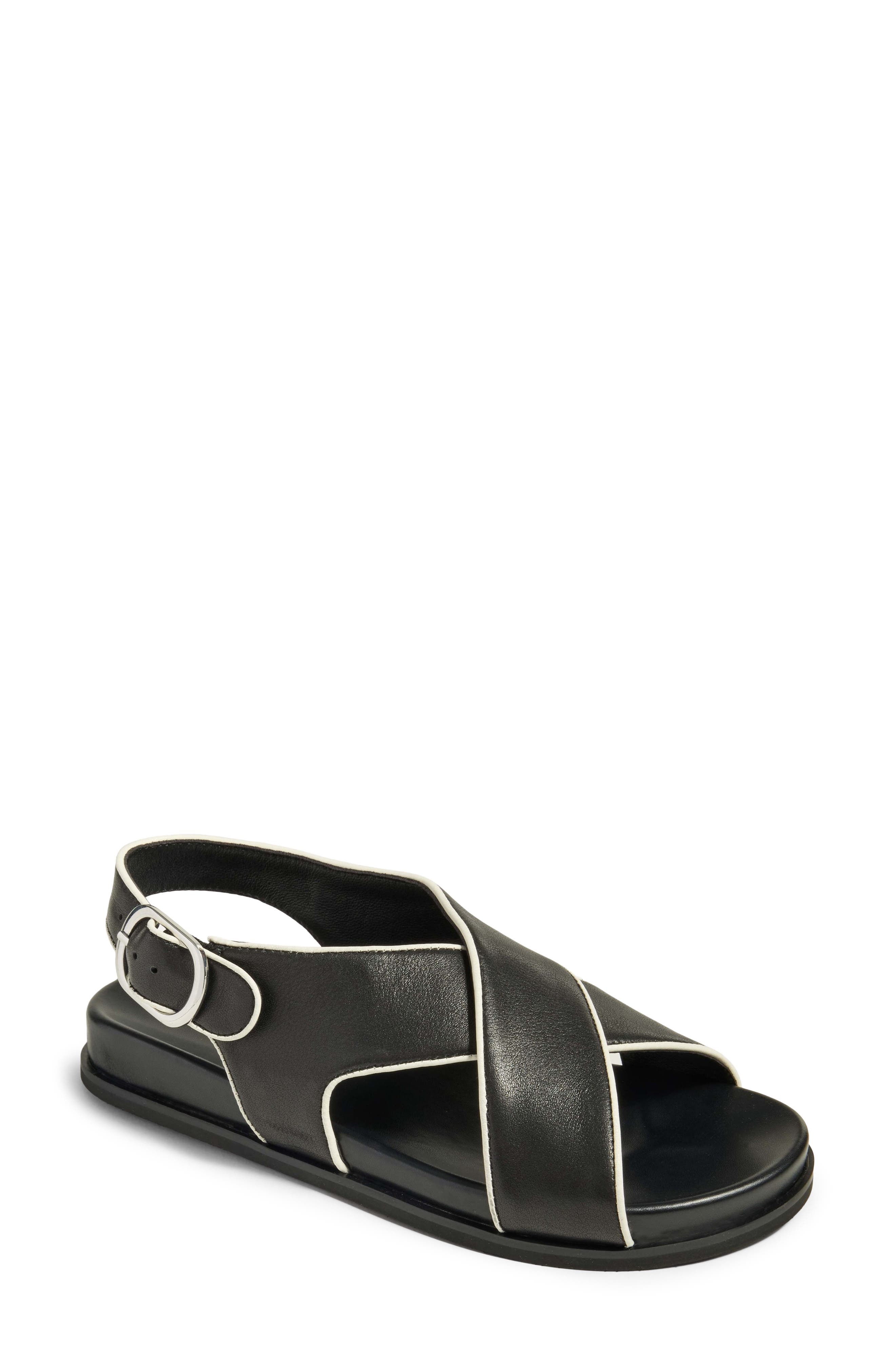 Gemma Slingback Sandal, Main, color, BLACK
