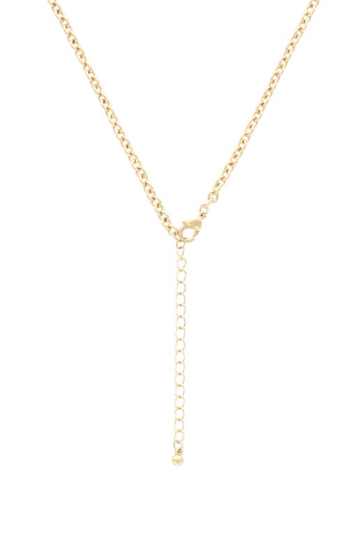 Olivia Welles Natasha Chevron Bib Necklace In Gold