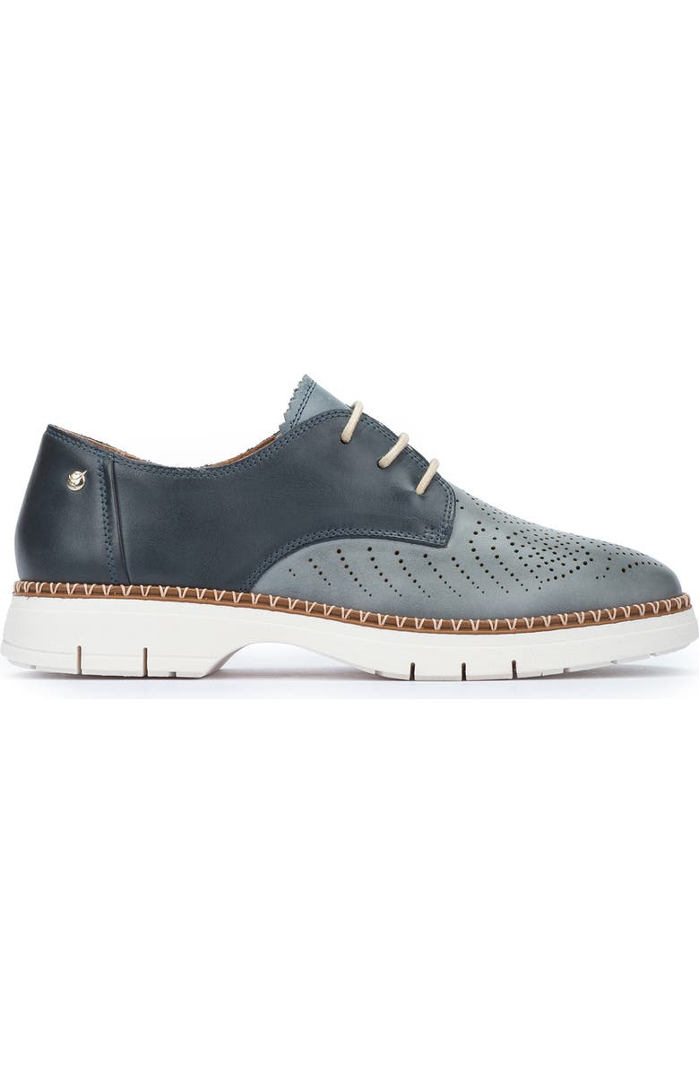 PIKOLINOS Henares Perforated Derby, Alternate, color, Denim