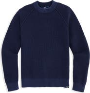 vineyard vines Kids' Raglan Sleeve Cotton Waffle Sweater