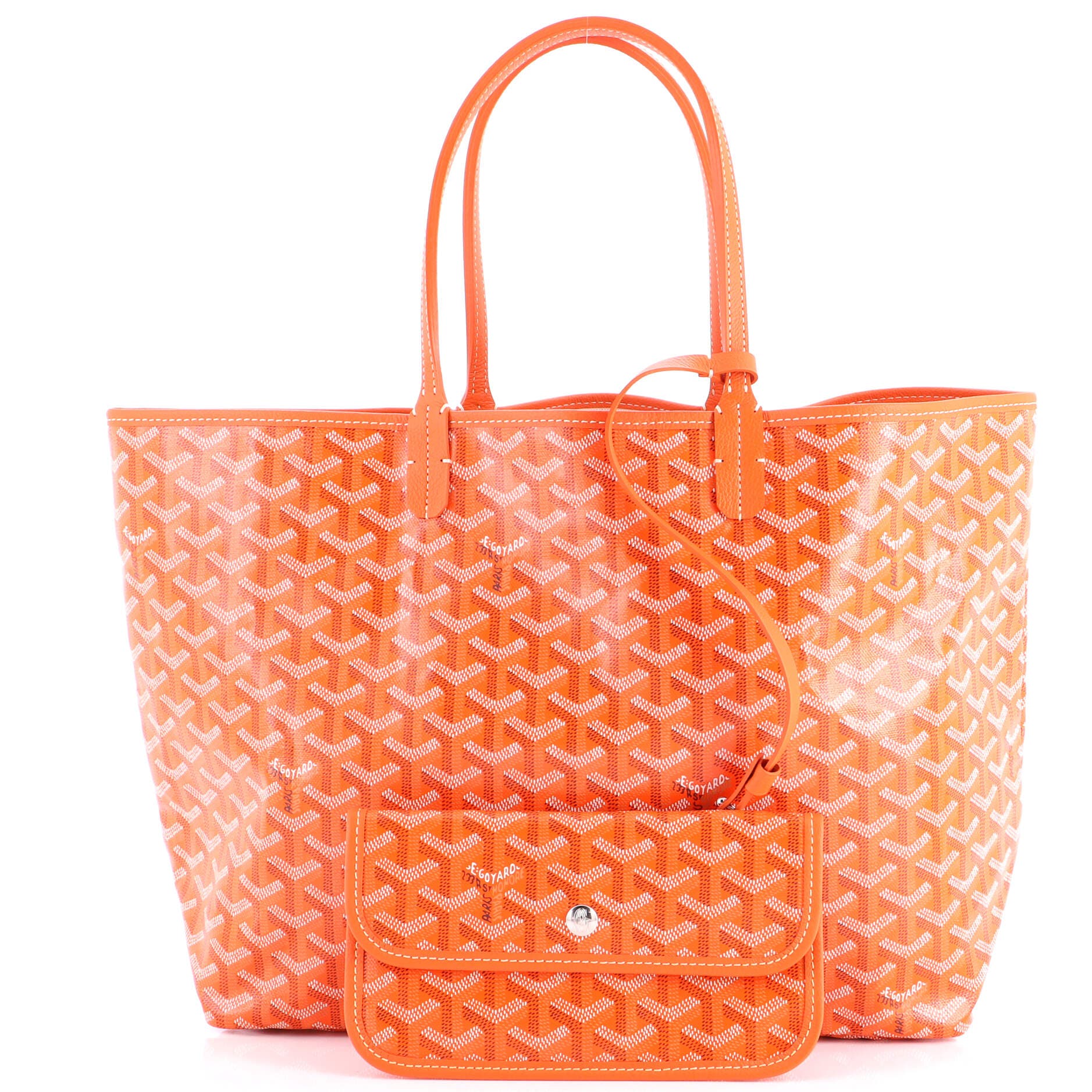 Pre-Owned Goyard Saint Louis Tote Coated Canvas PM, Alternate, color, Orange