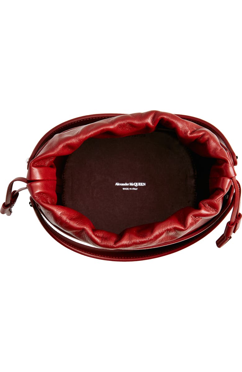 McQueen The Rise Leather Bucket Bag, Alternate, color,