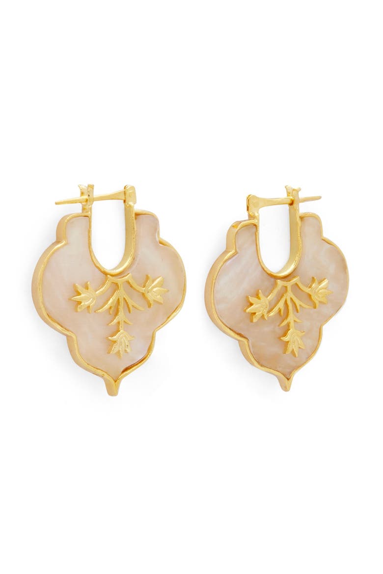 MOSAIC EARRINGS, Alternate, color, Gold Plated