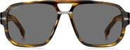 BOSS 57mm Rectangular Sunglasses