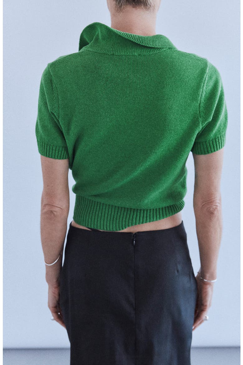 Johnny Collar Knit Polo Sweater, Alternate, color, GREEN